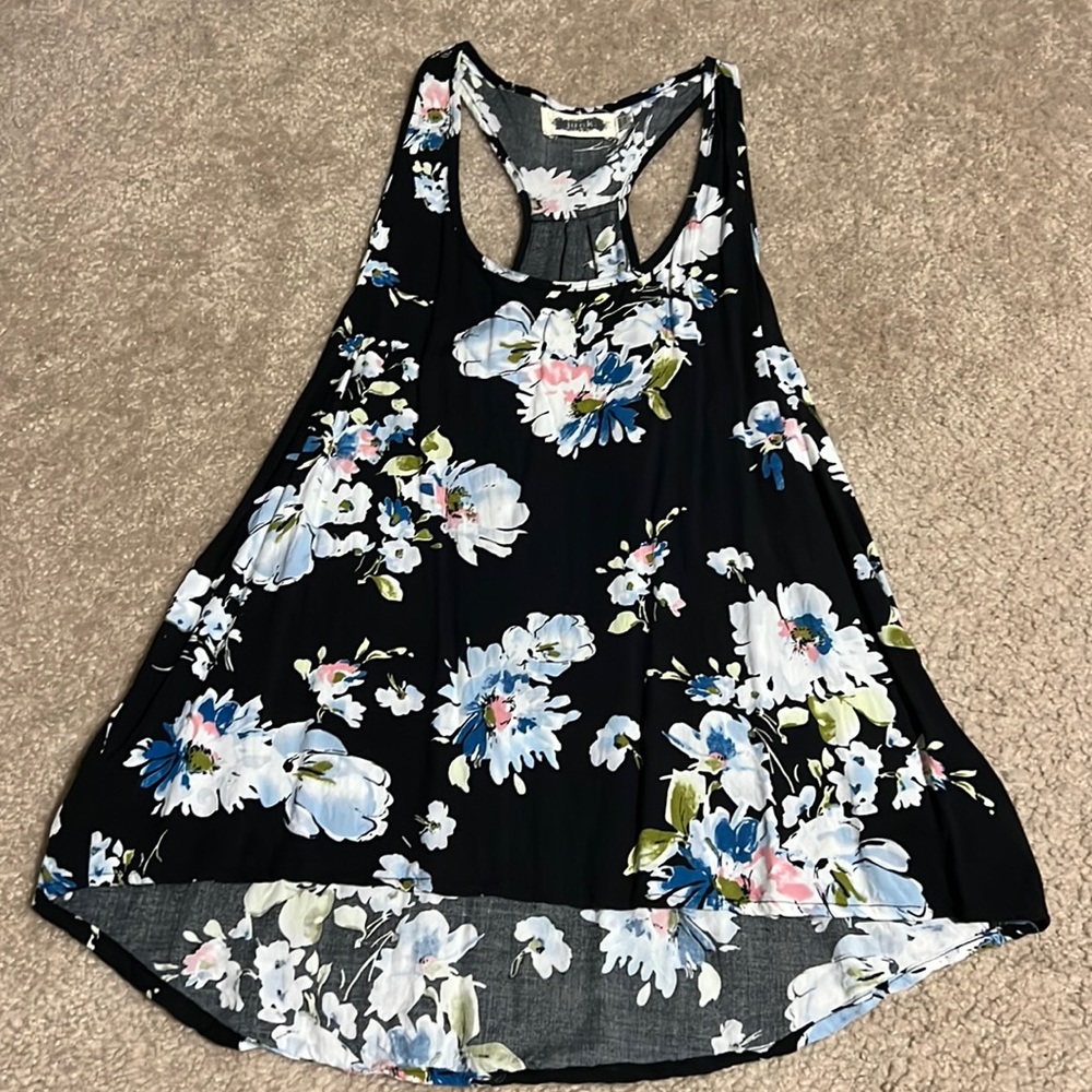 Junk floral light weight racerback top